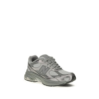 New Balance Gray Fabric Athletic Sneakers