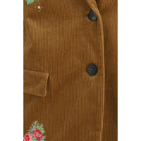 Forte_Forte Brown Cotton Full-Length Jacket