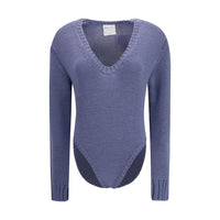 Forte_Forte Purple Wool Oves Aries Bodysuit