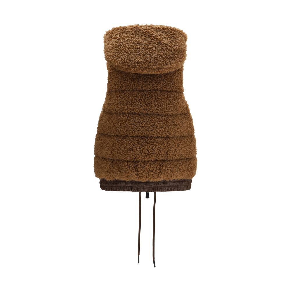 Moncler Grenoble Brown Polyamide Sleeveless Jacket