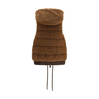 Moncler Grenoble Brown Polyamide Sleeveless Jacket