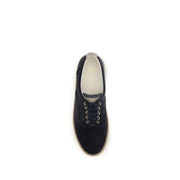 Brunello Cucinelli Blue Suede Leather Low Top Sneakers