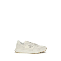 Prada Beige Calf Leather Bos Taurus Athletic Sneakers