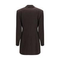 Saint Laurent Brown Wool Oves Aries Full-Length Jacket