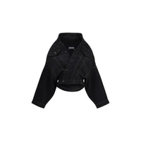 Balenciaga Black Cotton Denim Jacket