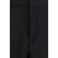 Fendi Black Mohair Dress Pants