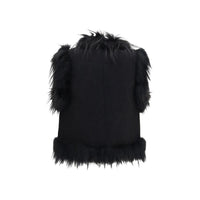 Fendi Black Wool Oves Aries Sleeveless Jacket