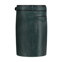 Marni Bicolor Calf Leather Bos Taurus Long Skirt