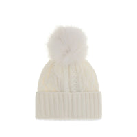 Moncler White Wool Oves Aries Beanie