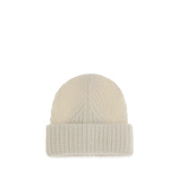 Moncler Beige Wool Oves Aries Beanie