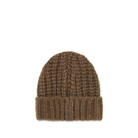 Moncler Grenoble Brown Alpaca Vicugna Pacos Beanie