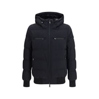 Moose Knuckles Black Nylon Full-Length Jacket