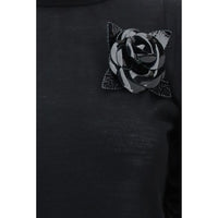 Blumarine Black Wool Oves Aries Turtleneck