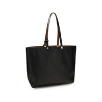 Valentino Garavani Black Calf Leather Bos Taurus Shoulder Bag