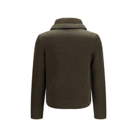 Moncler Grenoble Brown Wool Oves Aries Sweatshirt