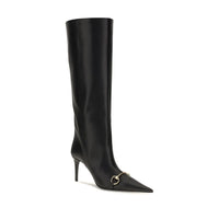 Gucci Black Calf Leather Bos Taurus Boots