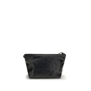 Balenciaga Black Calf Leather Bos Taurus Clutch Bag