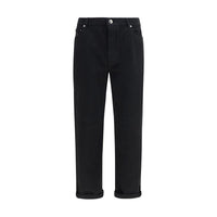 Brunello Cucinelli Black Cotton High-Waisted Jean