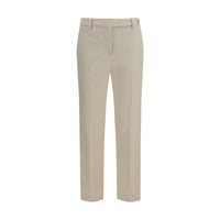 Brunello Cucinelli Beige Cotton Dress Pants