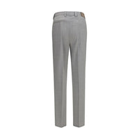 Brunello Cucinelli Gray Wool Oves Aries Dress Pants