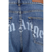 Palm Angels Blue Cotton Jeans Denim