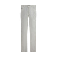 Brunello Cucinelli White Cotton Casual Pants