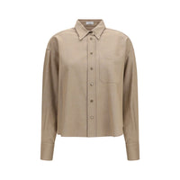 Brunello Cucinelli Beige Denim Shirt