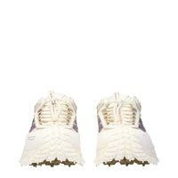 Moncler White Fabric Athletic Sneakers