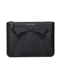 Comme Des Garçons Black Leather Clutch Bag