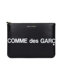 Comme Des Garçons Black Leather Clutch Bag