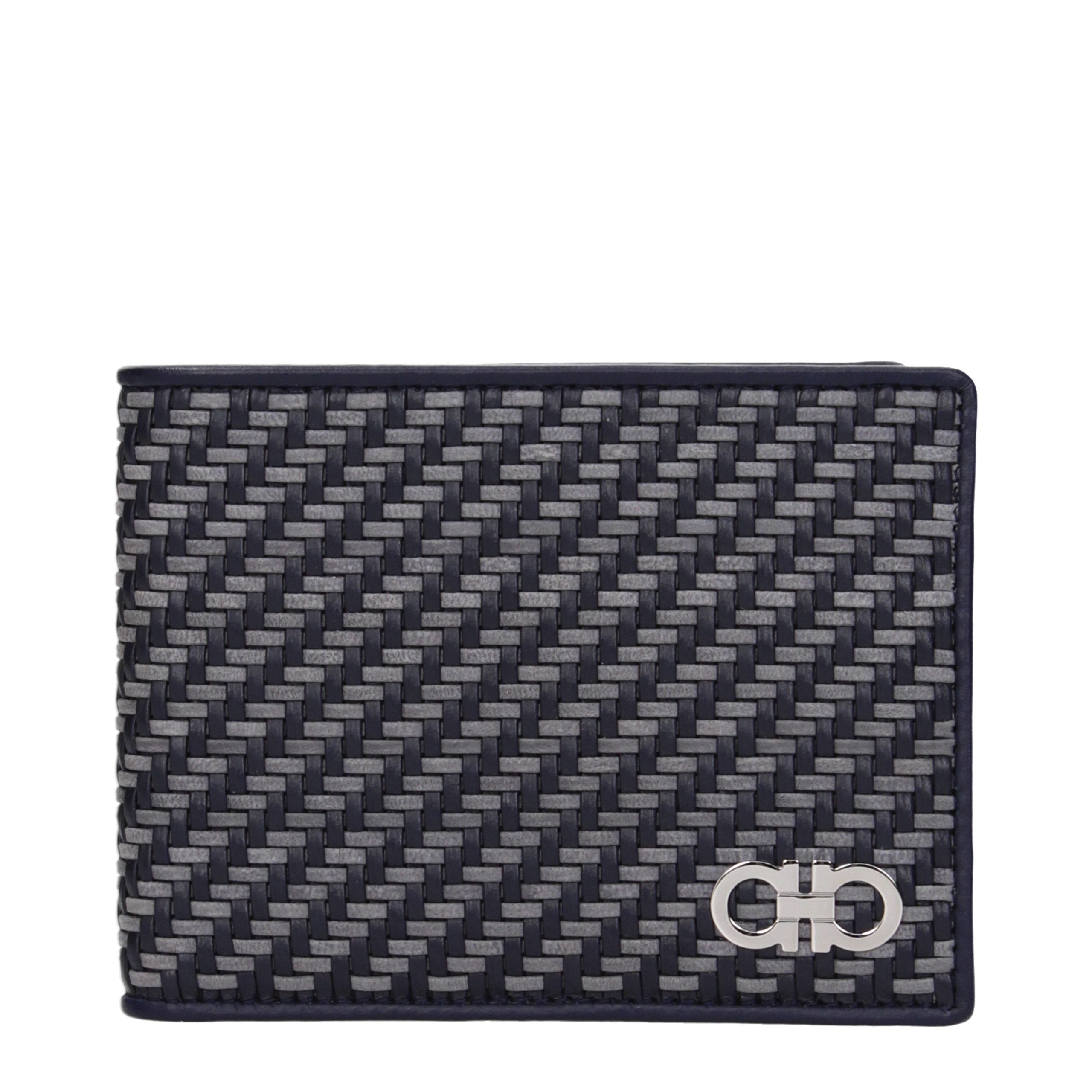 Ferragamo Blue Leather Wallet