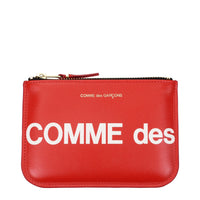 Comme Des Garçons Red Leather Cardholder