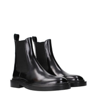 Jil Sander Black Leather Ankle Boots