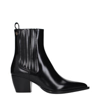 Christian Dior Black Leather Ankle Boots