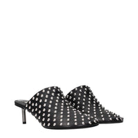 Jil Sander Black Leather Mules