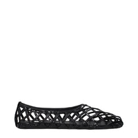 Alaïa Black Leather Ballet Flats