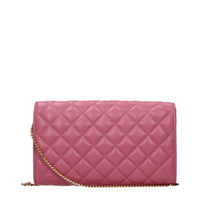 Versace Pink Leather Clutch Bag
