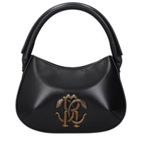 Roberto Cavalli Black Leather Handbag