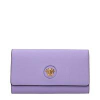 Versace Purple Leather Clutch Bag