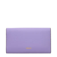 Versace Purple Leather Clutch Bag