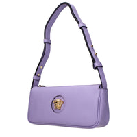 Versace Purple Leather Shoulder Bag