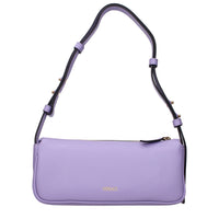 Versace Purple Leather Shoulder Bag