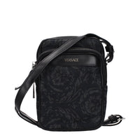 Versace Black Fabric Crossbody Bag