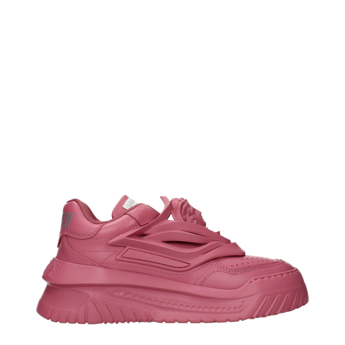 Versace Pink Leather Chunky Sneakers