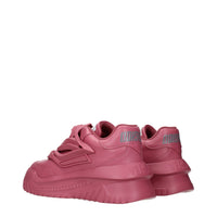 Versace Pink Leather Chunky Sneakers