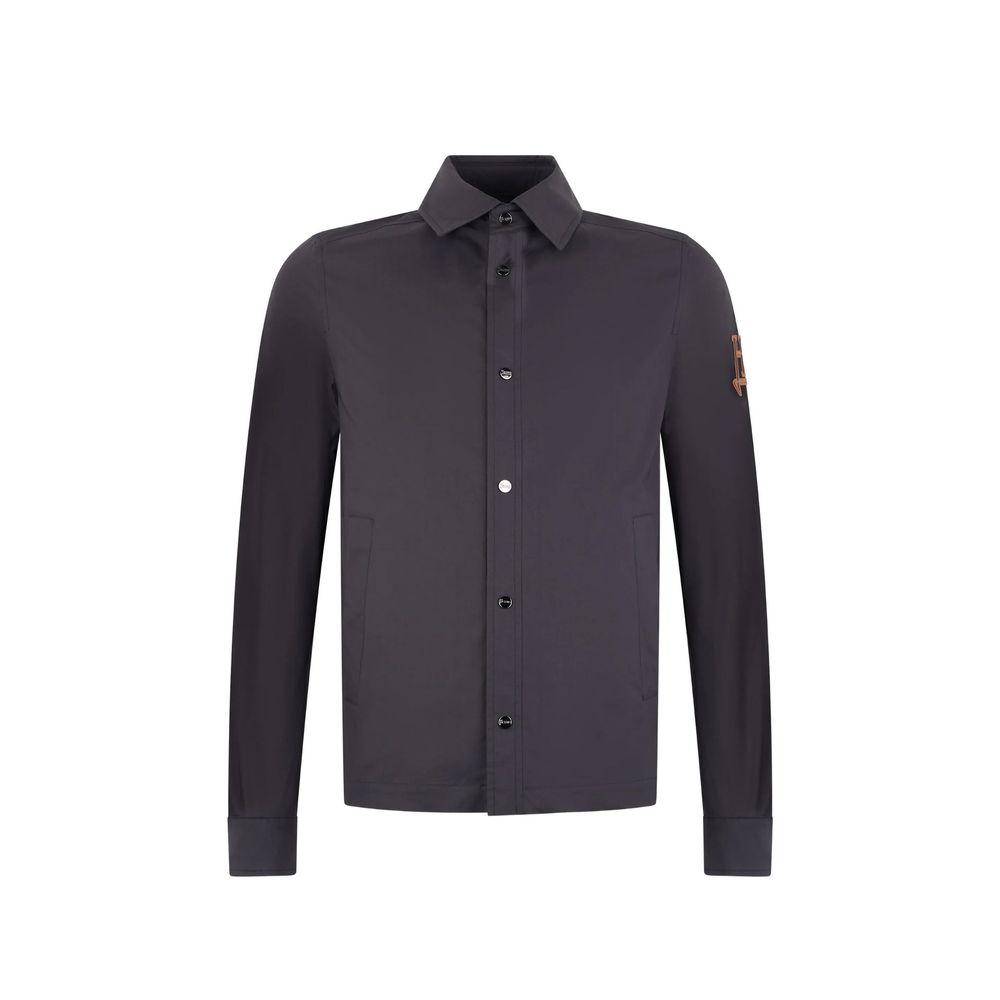 Herno Blue Cotton Shell Jacket