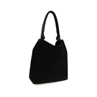 Vivienne Westwood Black Suede Leather Shoulder Bag
