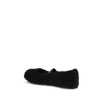 Moon Boot Black Fur Ballet Flats