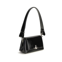 Vivienne Westwood Black Calf Leather Bos Taurus Handbag