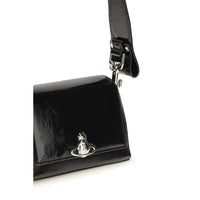 Vivienne Westwood Black Calf Leather Bos Taurus Handbag